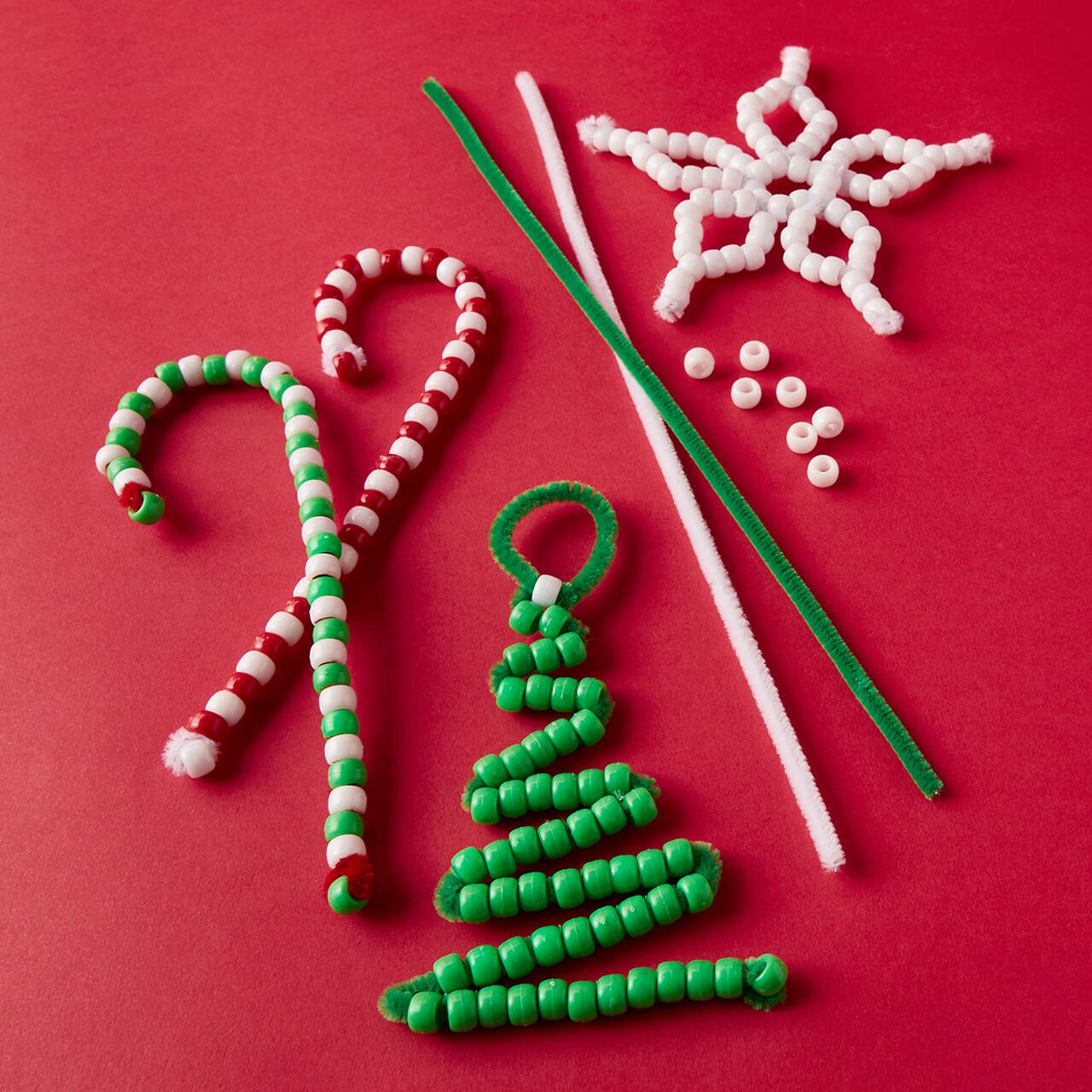 Chenille Pipe Cleaner Christmas Tree Ornament